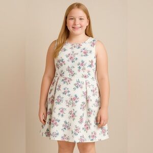 Kohl's Pink and Purple A-Line Sundress Sleeveless Scoop Neck size 16 kids 
Mtp24